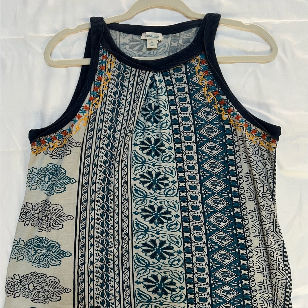 Women's Blue Patterned Tank Top from Sundance